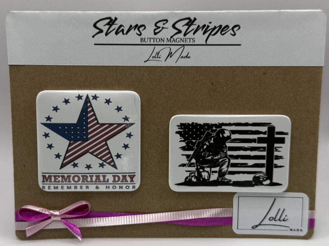 Button - Stars & Stripes - 151