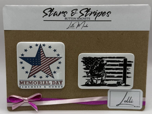 Button - Stars & Stripes - 151