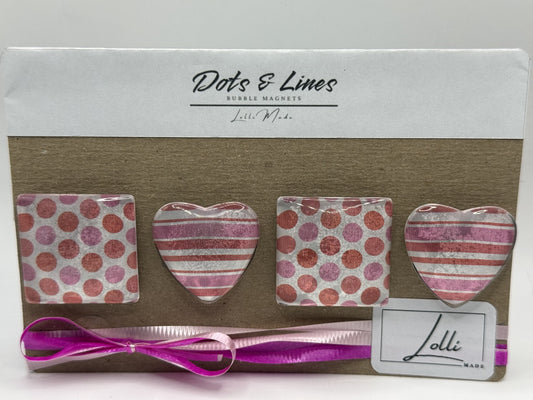 D&L Pink & Orange Hearts & Squares 102