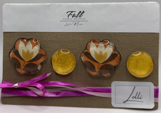 Fall - White, Yellow Flower & Yellow Round
